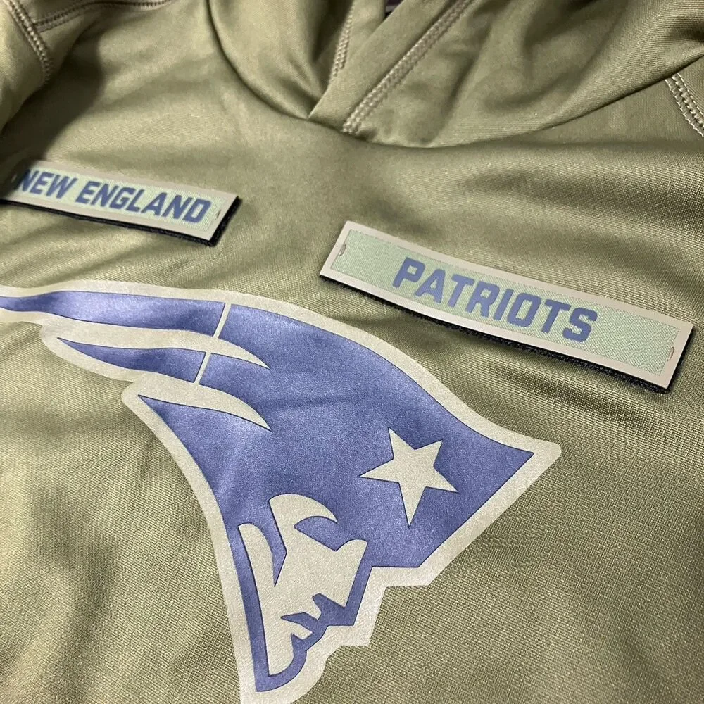 Nike New England Patriots‎ Salute to Service Green USA Football Hoodie